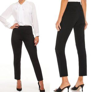 New The Perfect Pant in Black Ponte Knit Slim Straight Leg Medium
